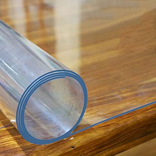 LFONDIGE 2 mm Dicke, durchsichtige Tischdecken-Stoffschutzfolie – rechteckige Tischdecke aus Vinyl-Kunststoff, rutschfeste Schreibtischunterlage, Tischunterlagen – Tischdecken für Geburtstagspartys ( LFONDIGE 2 mm Dicke, durchsichtige Tischdecken-Stoffschutzfolie – rechteckige Tischdecke aus Vinyl-Kunststoff, rutschfeste Schreibtischunterlage, Tischunterlagen – Tischdecken für Geburtstagspartys ( von LFONDIGE