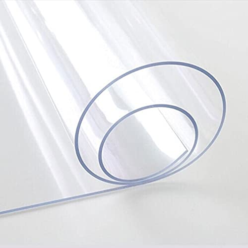 LFONDIGE 2 mm durchsichtiger PVC-Tischdeckenschutz, transparente Tischdeckenunterlage, Kunststoff-Schreibtischunterlage, Vinyl, wasserdicht, hitzebeständig, für Esstisch, Büro, Schreibtisch, Couchtis LFONDIGE 2 mm durchsichtiger PVC-Tischdeckenschutz, transparente Tischdeckenunterlage, Kunststoff-Schreibtischunterlage, Vinyl, wasserdicht, hitzebeständig, für Esstisch, Büro, Schreibtisch, Couchtis von LFONDIGE