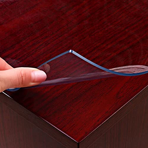 LFONDIGE Transparente Tischdecke aus Kunststoff, rechteckig, wasserdicht, leicht zu reinigen, für Küchen- und Esstische, für Familienfeiern, Partys und Feiertage, transparente Unterlage (Größe: 100 x LFONDIGE Transparente Tischdecke aus Kunststoff, rechteckig, wasserdicht, leicht zu reinigen, für Küchen- und Esstische, für Familienfeiern, Partys und Feiertage, transparente Unterlage (Größe: 100 x von LFONDIGE