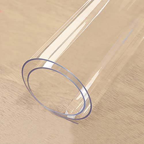 LFONDIGE Transparente Tischdeckenabdeckung für den Esstisch, 2 mm, durchsichtige Tischdecke aus Kunststoff, abwischbarer Schreibtischschutz aus Kunststoff-Vinyl, rechteckige Esstischunterlage, transp LFONDIGE Transparente Tischdeckenabdeckung für den Esstisch, 2 mm, durchsichtige Tischdecke aus Kunststoff, abwischbarer Schreibtischschutz aus Kunststoff-Vinyl, rechteckige Esstischunterlage, transp von LFONDIGE