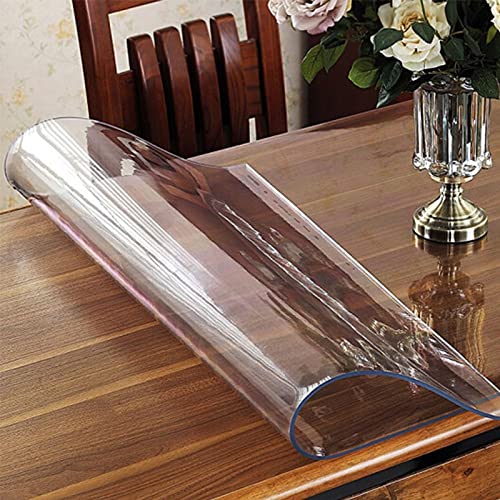 LFONDIGE Transparenter Tischschutz aus Kunststoff, PVC-Tischdeckenbezug, Vinyl-Tischdecken, leicht zu reinigen, wasserdicht, abwischbar, für Möbel, Schreibtischauflage für Esszimmer, Küche, Kaffee, C LFONDIGE Transparenter Tischschutz aus Kunststoff, PVC-Tischdeckenbezug, Vinyl-Tischdecken, leicht zu reinigen, wasserdicht, abwischbar, für Möbel, Schreibtischauflage für Esszimmer, Küche, Kaffee, C von LFONDIGE