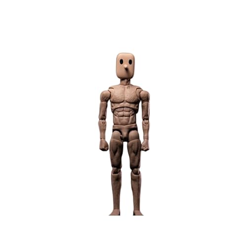LFWDOCN 1/12 Scale Male Action Figure,6inch Super Flexible Strong Muscular Figure Body Notaman Square Head Miniature Action Figure Doll (NT-02W Wide Shoulder Slim Body) von LFWDOCN