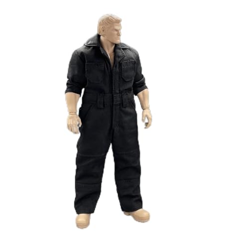 LFWDOCN 1/12 Scale Male Jumpsuit Bodysuit Jacket Coat Pants Trousers Clothes for 6inch Muscular VTOYS GWToys Action Figure Body von LFWDOCN