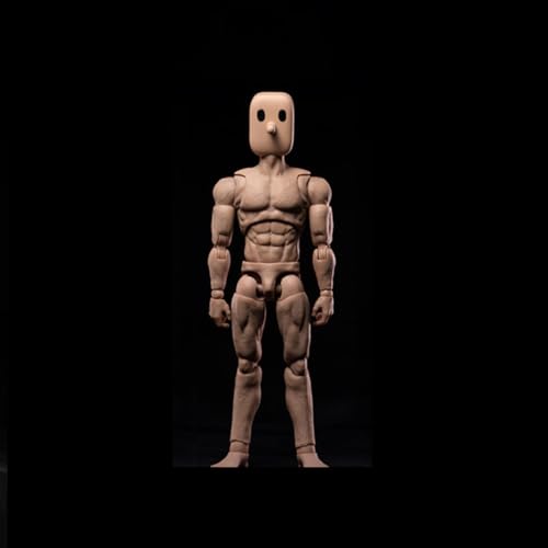 LFWDOCN 1/12 Scale Mann Super Flexible ActionFigurn Body 6inch Strong Muscular Square Kopf militär Figur Body Notaman Miniature Figur Model(NT-01 Strong Muscular Figur Body) von LFWDOCN