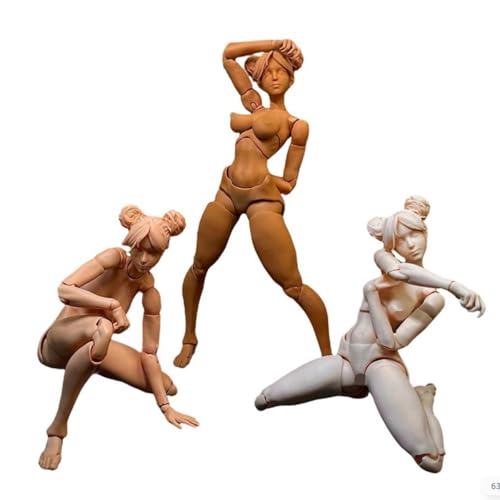 LFWDOCN 1/12 Scale weiblich ActionFigurn Body 6inch Super Flexible Girl militär Figur Body Doll with Kopf & Replaceable Chest Legs Accessory Model Collectible(Pale Skin) von LFWDOCN