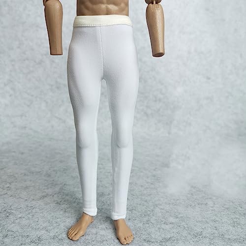 LFWDOCN 1/6 Custom Scale Man Tight Pantyhose Leggings Pants Trunks for 12" Male Action Figure Doll Clothes (Long White) von LFWDOCN