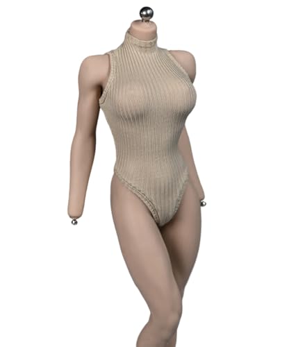 LFWDOCN 1/6 Scale Female Clothes,Female Bodysuit Zipper Jumpsuit Outfit Clothing for 12inch PH TBL JO Seamless Action Figure Body von LFWDOCN