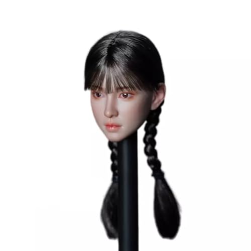 LFWDOCN 1/6 Scale Female Head Asian Girl Air Fringe Black Double Twist Braid Head for 12 Inch Action Figures Body Collection LFWDOCN 1/6 Scale Female Head Asian Girl Air Fringe Black Double Twist Braid Head for 12 Inch Action Figures Body Collection von LFWDOCN