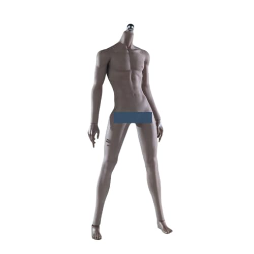LFWDOCN 1/6 Scale Mann militär Body 12inch Super Flexible Mann Seamless Long Legs Muscle ActionFigurn Body Collectible (JOK-17A-PS Black Skin) von LFWDOCN