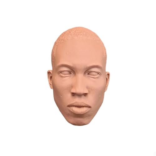 LFWDOCN 1/6 Scale Mann militär Kopf Miniature Figur Collectible Strong Men Tough Guy Basketball Star Dwight Howard Kopf Carved Model fit 12inch PH TBL JO ActionFigurn Body(Unpainted Skinkopf) von LFWDOCN