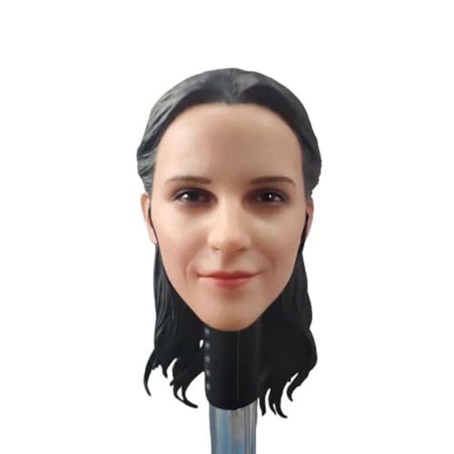 LFWDOCN 1/6 Scale weiblich militär Kopf Miniature Figur Collectible Beauty Girl Kopf Carved Model Plastic Hair fit 12inch PH TBL JO ActionFigurn Body von LFWDOCN