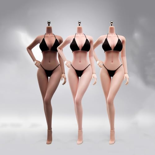 LFWDOCN ANT 1/6 Scale weiblich militär Body Model 12inch Super Flexible Plump ActionFigurn with Detachable Feet Hand Shapes Seamless Miniature Doll Highly Detail (T302M Suntan Skin) von LFWDOCN
