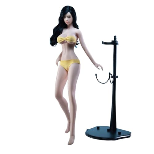 LFWDOCN PLLB2021-S41 1/6 Scale weiblich militär Body 12inch weiblich Super Flexible Slender Seamless Large Bust ActionFigurn Body Collection(S41 Pale Skin with Kopf) von LFWDOCN