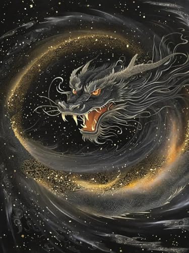 LFYNIORS Handstickerei-Kreuzstich-Sets Schwarzer Drache Und Sternenhimmel 14Ct Diy Vorgedruckt Stickbilder Stickset Handwerk Home Decor Starter-Set Für Wandkunst-Heimdekoration 80x100cm LFYNIORS Handstickerei-Kreuzstich-Sets Schwarzer Drache Und Sternenhimmel 14Ct Diy Vorgedruckt Stickbilder Stickset Handwerk Home Decor Starter-Set Für Wandkunst-Heimdekoration 80x100cm von LFYNIORS