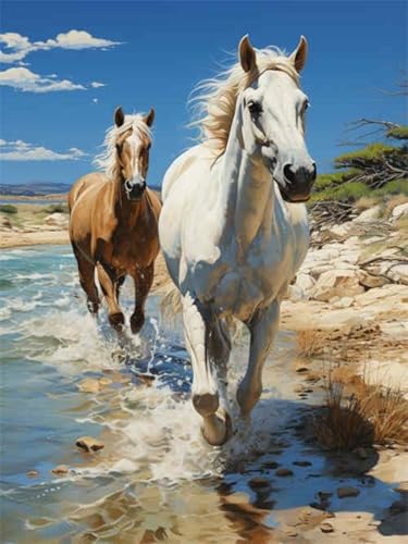 LFYNIORS Kreuzstich Kits Pferde,Tiere Und Landschaften 14Ct Diy Vorgedruckt Stickbilder Stickset Handwerk Home Decor Starter-Set Für Wandkunst-Heimdekoration 40x50cm LFYNIORS Kreuzstich Kits Pferde,Tiere Und Landschaften 14Ct Diy Vorgedruckt Stickbilder Stickset Handwerk Home Decor Starter-Set Für Wandkunst-Heimdekoration 40x50cm von LFYNIORS