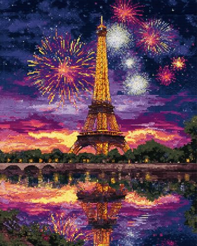 LFYNIORS Kreuzstich Stickpackungen Vorgedruckt Stadtstraßenturmlandschaft 14Ct Diy Vorgedruckt Stickbilder Stickset Handwerk Home Decor Starter-Set Für Wandkunst-Heimdekoration 80x100cm LFYNIORS Kreuzstich Stickpackungen Vorgedruckt Stadtstraßenturmlandschaft 14Ct Diy Vorgedruckt Stickbilder Stickset Handwerk Home Decor Starter-Set Für Wandkunst-Heimdekoration 80x100cm von LFYNIORS