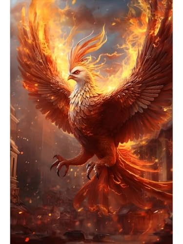 LFYNIORS Kreuzstichpackungen Vorgedruckt Fantasie Flamme Phoenix 14Ct Diy Vorgedruckt Stickbilder Stickset Handwerk Home Decor Starter-Set Für Wandkunst-Heimdekoration 80x100cm LFYNIORS Kreuzstichpackungen Vorgedruckt Fantasie Flamme Phoenix 14Ct Diy Vorgedruckt Stickbilder Stickset Handwerk Home Decor Starter-Set Für Wandkunst-Heimdekoration 80x100cm von LFYNIORS