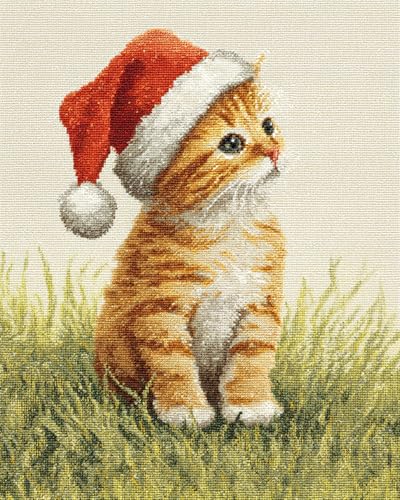 LFYNIORS Stickset Kreuzstich Fantasie Katze Tier 14Ct Diy Stickset Gestempelte Kreuzstich-Kits Handarbeiten Muster Für Anfänger Home Decor 50x70cm von LFYNIORS