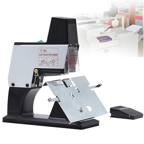 LFfwynog Elektrische Sattelbindemaschine, Flat-Top-Schwerbindemaschine, Bindestärke 2–30 Blatt, 9-stufiger Druck einstellbar, für Schulen, Büros und Verlage Single von LFfwynog