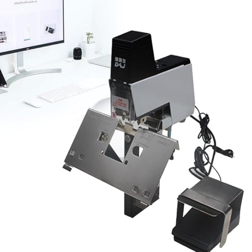 LFfwynog Flat-Top-Pedale-Bindemaschine, doppelseitiges schweres Bindegerät, Bindestärke 2–30 Blatt, 9-stufiger Druck einstellbar, für Schulen, Büros und Verlage Single von LFfwynog