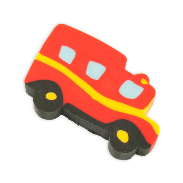 Feuerwehrparty Mitgebsel-Radiergummi, 1 Stück, 3,5cm x 2,5cm von LG-Imports