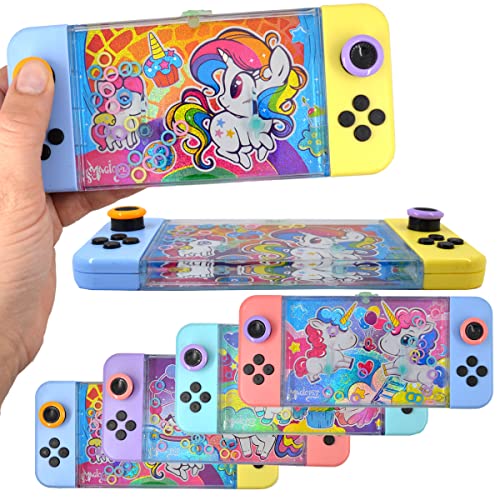LG-Imports Geduldsspiel Wasser Einhorn Glitzer Ringe Kinder Wasserflipper 3 Stück Fantasy Bunt 17cm Mitgebsel, Mehrfarbig von Lg Import