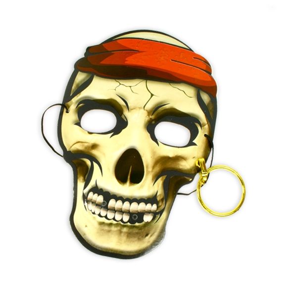 Piratenmaske mit Ohrring aus Pappe, Kindermaske Piratenparty/Fasching von LG-Imports