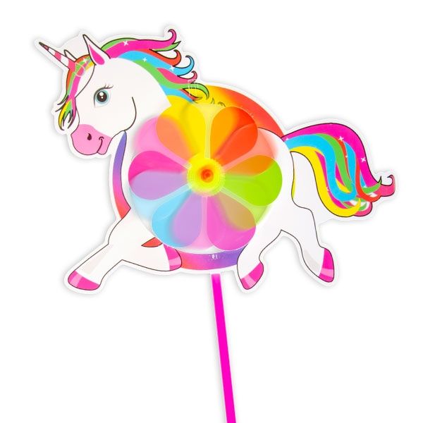 Windrad Einhorn, 35cm, knallbuntes Fabelwesen, 1 Stk Windrad Einhorn, 35cm, knallbuntes Fabelwesen, 1 Stk von LG-Imports