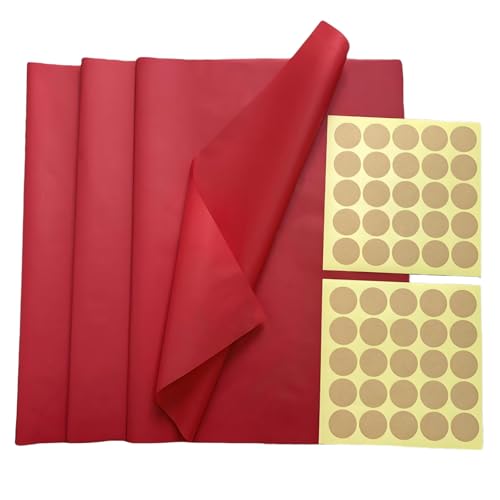 LGIFUTMAX 100 Blatt Rot Seidenpapier Tissue Papier mit 50 Sticker 50cm x 35cm Bastelpapier Geschenkpapier für Geburtstagsfeier Halloween Hochzeit LGIFUTMAX 100 Blatt Rot Seidenpapier Tissue Papier mit 50 Sticker 50cm x 35cm Bastelpapier Geschenkpapier für Geburtstagsfeier Halloween Hochzeit von LGIFUTMAX