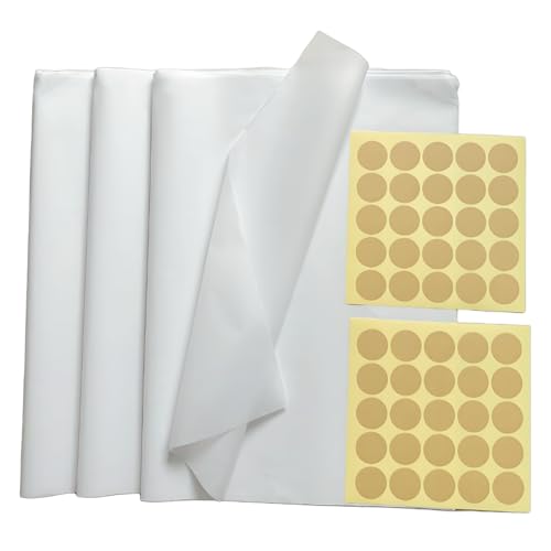 LGIFUTMAX 100 Blatt Seidenpapier weiß Tissue Papier mit 50 Sticker‌ für Geschenktüten Großpackung 35 x 50 cm Verpackungspapier für Geschenkpapier Ostergeschenke kinder von LGIFUTMAX