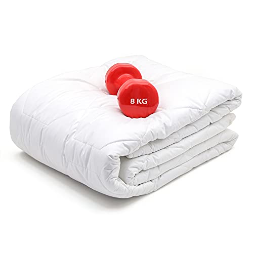 LGL Haushaltswaren Premium Gewichtsdecke mit Glasperlen Schwerkraftdecke 8kg Bettdecke schwere Decke Schlafgutdecke für Erwachsene von LGL Haushaltswaren