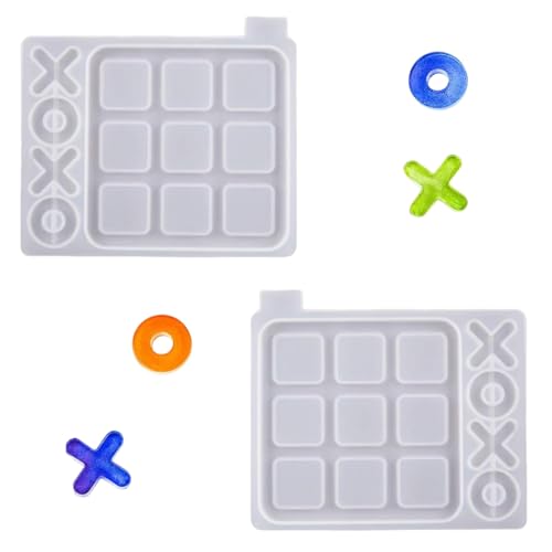 LGWJHCY 2PCS XO Brettspiel-Silikonformen,Tic Tac Toe Harzformen,XO Board Harzformen Epoxidharz Gießform,XO Silikon Formen DIY Craft Für Für Tischdekoration Tabletop Brettspiel LGWJHCY 2PCS XO Brettspiel-Silikonformen,Tic Tac Toe Harzformen,XO Board Harzformen Epoxidharz Gießform,XO Silikon Formen DIY Craft Für Für Tischdekoration Tabletop Brettspiel von LGWJHCY