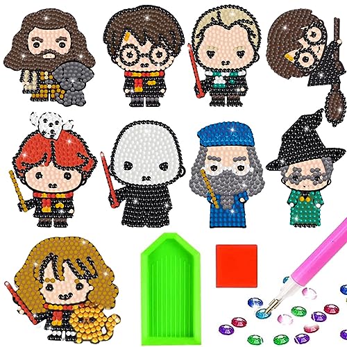 Diamond Painting Kinder, 9 Stück DIY Diamant Aufkleber Kit, 5D Cartoon Diamantmalerei für Kinder, DIY Diamant Painting Kit für Kinder und Erwachsene Anfänger, Geburtstags Geschenk für Jungen Mädchen Diamond Painting Kinder, 9 Stück DIY Diamant Aufkleber Kit, 5D Cartoon Diamantmalerei für Kinder, DIY Diamant Painting Kit für Kinder und Erwachsene Anfänger, Geburtstags Geschenk für Jungen Mädchen von LGZIN