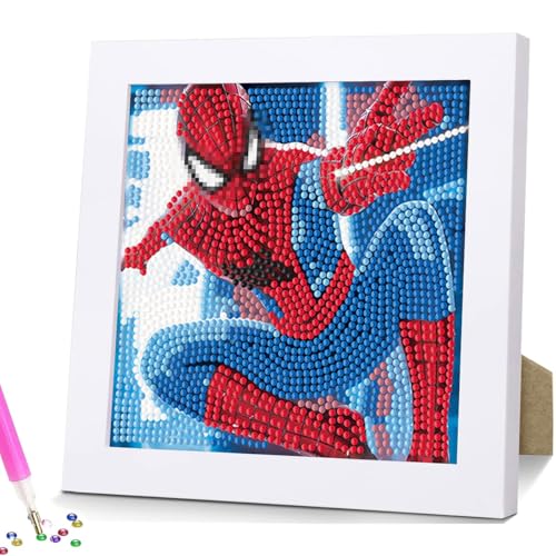 Diamond Painting Kinder Set, 5D Diamant Painting Bilder Kinder, 18x18cm DIY Cartoon Diamant Painting Bilder mit Bilderrahmen, DIY Mosaikherstellung Basteln Mädchen Jungen, Geschenk Kinders Ab 6 Jahre Diamond Painting Kinder Set, 5D Diamant Painting Bilder Kinder, 18x18cm DIY Cartoon Diamant Painting Bilder mit Bilderrahmen, DIY Mosaikherstellung Basteln Mädchen Jungen, Geschenk Kinders Ab 6 Jahre von LGZIN