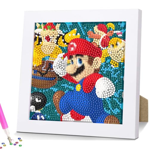 Diamond Painting Kinder Set, 5D Diamant Painting Bilder Kinder, 18x18cm DIY Cartoon Diamant Painting Bilder mit Bilderrahmen, DIY Mosaikherstellung Basteln Mädchen Jungen, Geschenk Kinders Ab 6 Jahre Diamond Painting Kinder Set, 5D Diamant Painting Bilder Kinder, 18x18cm DIY Cartoon Diamant Painting Bilder mit Bilderrahmen, DIY Mosaikherstellung Basteln Mädchen Jungen, Geschenk Kinders Ab 6 Jahre von LGZIN