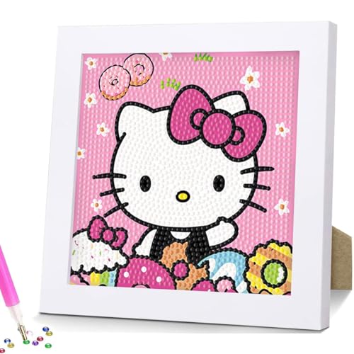 Diamond Painting Kinder Set, 5D Diamant Painting Bilder Kinder, 18x18cm DIY Cartoon Diamant Painting Bilder mit Bilderrahmen, DIY Mosaikherstellung Basteln Mädchen Jungen, Geschenk Kinders Ab 6 Jahre Diamond Painting Kinder Set, 5D Diamant Painting Bilder Kinder, 18x18cm DIY Cartoon Diamant Painting Bilder mit Bilderrahmen, DIY Mosaikherstellung Basteln Mädchen Jungen, Geschenk Kinders Ab 6 Jahre von LGZIN