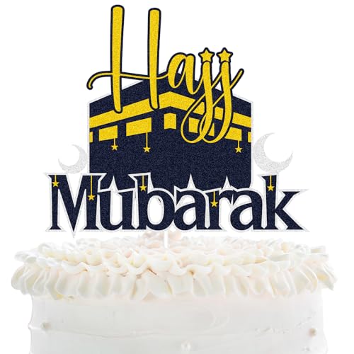 Hajj Mubarak Ramadan Mubarak Cake Topper Happy Birthday Cake Topper - Eid Mubarak Cake Topper von LHCING