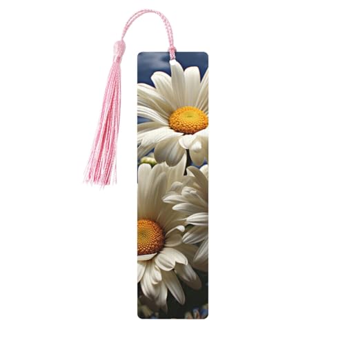 Lesezeichen aus Holz mit Löchern und Quasten, Holzanhänger, Blumenmuster, Gänseblümchen, Holzhandwerk, Lesezeichen, Ornamente, Holz-Lesezeichen für Damen, Herren, Buchliebhaber, Geschenke, Rosa Lesezeichen aus Holz mit Löchern und Quasten, Holzanhänger, Blumenmuster, Gänseblümchen, Holzhandwerk, Lesezeichen, Ornamente, Holz-Lesezeichen für Damen, Herren, Buchliebhaber, Geschenke, Rosa von LHCVSFGW