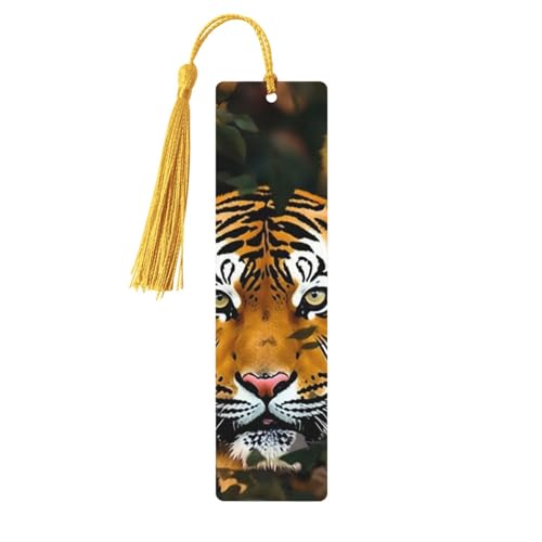 Lesezeichen aus Holz mit Löchern und Quasten, Holzanhänger, Camouflage, Tiger, Holzhandwerk, Lesezeichen, Vintage-Lesezeichen, Ornamente, Holz-Lesezeichen für Damen, Herren, Buchliebhaber, Geschenke Lesezeichen aus Holz mit Löchern und Quasten, Holzanhänger, Camouflage, Tiger, Holzhandwerk, Lesezeichen, Vintage-Lesezeichen, Ornamente, Holz-Lesezeichen für Damen, Herren, Buchliebhaber, Geschenke von LHCVSFGW