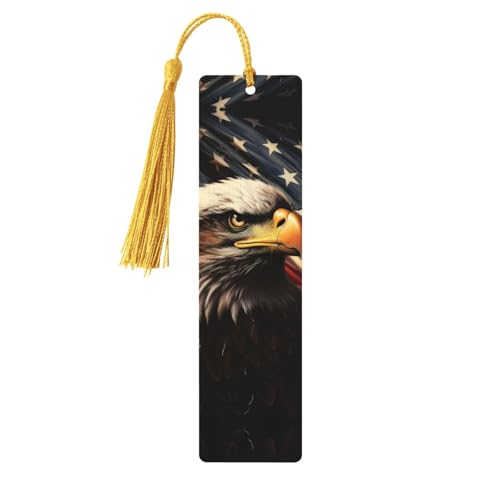 Lesezeichen aus Holz mit Löchern und Quasten, Holzanhänger, Flagge und Adler, Holzhandwerk, Lesezeichen, Vintage-Lesezeichen, Ornamente, Holz-Lesezeichen für Damen, Herren, Buchliebhaber, Geschenke Lesezeichen aus Holz mit Löchern und Quasten, Holzanhänger, Flagge und Adler, Holzhandwerk, Lesezeichen, Vintage-Lesezeichen, Ornamente, Holz-Lesezeichen für Damen, Herren, Buchliebhaber, Geschenke von LHCVSFGW
