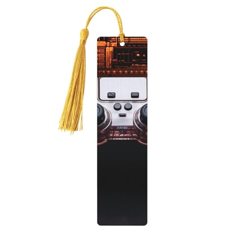 Lesezeichen aus Holz mit Löchern und Quasten, Holzanhänger, Game-Controller, Holzhandwerk, Lesezeichen, Vintage-Lesezeichen, Ornamente, Holz-Lesezeichen für Damen, Herren, Buchliebhaber, Geschenke Lesezeichen aus Holz mit Löchern und Quasten, Holzanhänger, Game-Controller, Holzhandwerk, Lesezeichen, Vintage-Lesezeichen, Ornamente, Holz-Lesezeichen für Damen, Herren, Buchliebhaber, Geschenke von LHCVSFGW