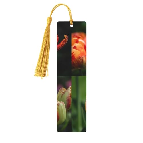 Lesezeichen aus Holz mit Löchern und Quasten, Holzanhänger, Tulpen im Garten, Holzhandwerk, Lesezeichen, Vintage-Lesezeichen, Ornamente, Holz-Lesezeichen für Frauen, Männer, Buchliebhaber, Geschenke Lesezeichen aus Holz mit Löchern und Quasten, Holzanhänger, Tulpen im Garten, Holzhandwerk, Lesezeichen, Vintage-Lesezeichen, Ornamente, Holz-Lesezeichen für Frauen, Männer, Buchliebhaber, Geschenke von LHCVSFGW