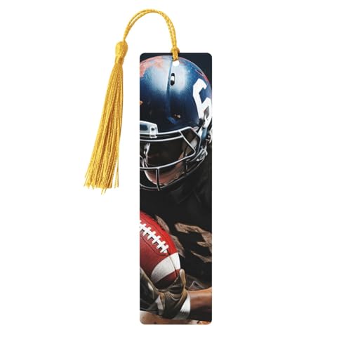 Lesezeichen aus Holz mit Löchern und Quasten, Holzanhänger, cooles American Football, Holzhandwerk, Lesezeichen, Vintage-Lesezeichen, Ornamente, Holz-Lesezeichen für Damen, Herren, Buchliebhaber Lesezeichen aus Holz mit Löchern und Quasten, Holzanhänger, cooles American Football, Holzhandwerk, Lesezeichen, Vintage-Lesezeichen, Ornamente, Holz-Lesezeichen für Damen, Herren, Buchliebhaber von LHCVSFGW