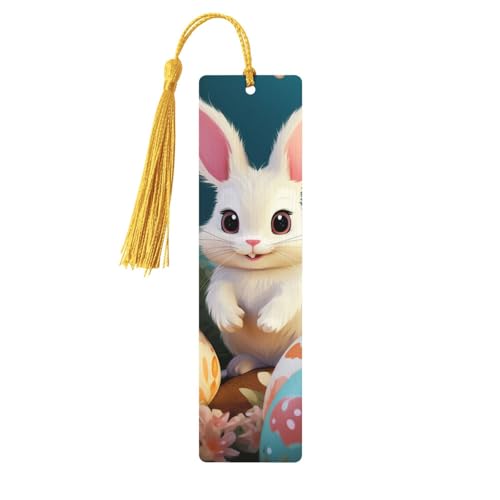 Lesezeichen aus Holz mit Löchern und Quasten, Holzanhänger, niedlicher Osterhase, Holzhandwerk, Lesezeichen, Vintage-Lesezeichen, Ornamente, Holz-Lesezeichen für Damen, Herren, Buchliebhaber Lesezeichen aus Holz mit Löchern und Quasten, Holzanhänger, niedlicher Osterhase, Holzhandwerk, Lesezeichen, Vintage-Lesezeichen, Ornamente, Holz-Lesezeichen für Damen, Herren, Buchliebhaber von LHCVSFGW