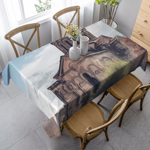 LHDGBNV Armenische Kirchentischdecken für rechteckige Tische, flecken- und knitterfrei, waschbare Tischdecke, moderne Küchentischdecke für Küche, Esszimmer, Picknick, Party-Dekoration, 140 x 89 cm LHDGBNV Armenische Kirchentischdecken für rechteckige Tische, flecken- und knitterfrei, waschbare Tischdecke, moderne Küchentischdecke für Küche, Esszimmer, Picknick, Party-Dekoration, 140 x 89 cm von LHDGBNV