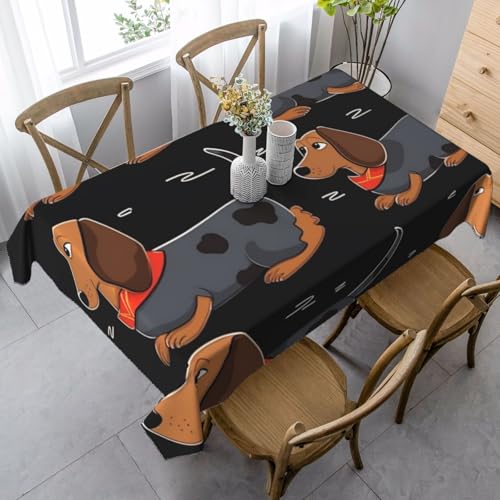 LHDGBNV I Love My Dog Dackel Tischdecken für rechteckige Tische, flecken- und knitterfrei, waschbar, moderne Küchentischdecke für Küche, Esszimmer, Picknick, Party-Dekoration, 140 x 89 cm LHDGBNV I Love My Dog Dackel Tischdecken für rechteckige Tische, flecken- und knitterfrei, waschbar, moderne Küchentischdecke für Küche, Esszimmer, Picknick, Party-Dekoration, 140 x 89 cm von LHDGBNV