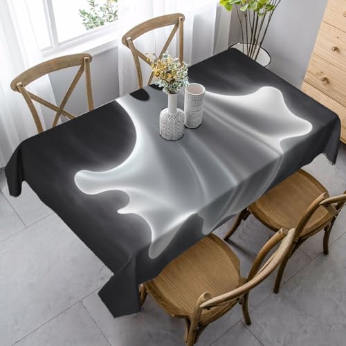 LHDGBNV Schwarze und Halloween-Geister-Tischdecken für rechteckige Tische, flecken- und knitterfrei, waschbare Tischdecke, moderne Küchentischdecke für Küche, Esszimmer, Picknick, Party-Dekoration LHDGBNV Schwarze und Halloween-Geister-Tischdecken für rechteckige Tische, flecken- und knitterfrei, waschbare Tischdecke, moderne Küchentischdecke für Küche, Esszimmer, Picknick, Party-Dekoration von LHDGBNV