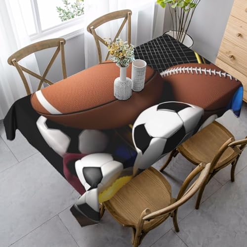 LHDGBNV Sporttischdecken für rechteckige Tische, flecken- und knitterfrei, waschbar, moderne Küchentischdecke für Küche, Esszimmer, Picknick, Party-Dekoration, 140 x 89 cm LHDGBNV Sporttischdecken für rechteckige Tische, flecken- und knitterfrei, waschbar, moderne Küchentischdecke für Küche, Esszimmer, Picknick, Party-Dekoration, 140 x 89 cm von LHDGBNV