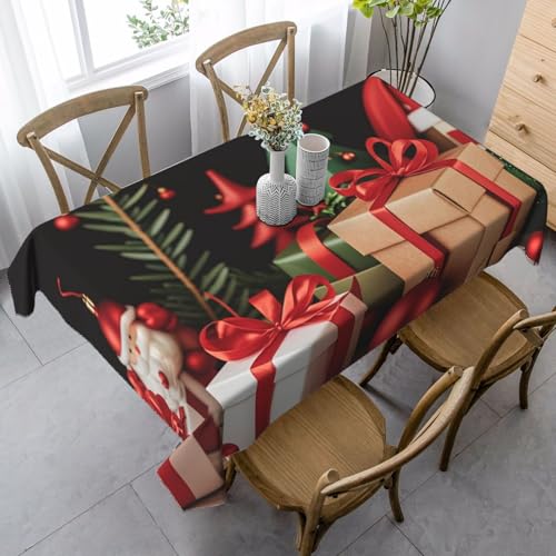 LHDGBNV Weihnachtsdekoration, Tischdecken für rechteckige Tische, flecken- und knitterfrei, waschbar, moderne Küchentischdecke für Küche, Esszimmer, Picknick, Party-Dekoration, 140 x 89 cm LHDGBNV Weihnachtsdekoration, Tischdecken für rechteckige Tische, flecken- und knitterfrei, waschbar, moderne Küchentischdecke für Küche, Esszimmer, Picknick, Party-Dekoration, 140 x 89 cm von LHDGBNV