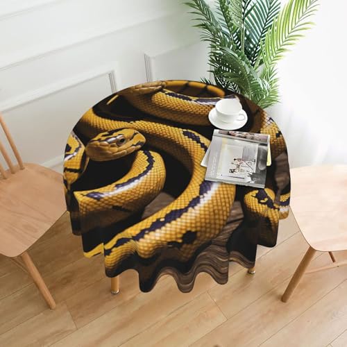 LHFIOHIRG Runde Tischdecke, 152 cm, knitterfrei, waschbar, Tischdecke für Küche, Esszimmer, Urlaub, Party, Picknick LHFIOHIRG Runde Tischdecke, 152 cm, knitterfrei, waschbar, Tischdecke für Küche, Esszimmer, Urlaub, Party, Picknick von LHFIOHIRG